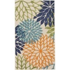 image:imageNourison Home Aloha Natural 3 x 5 Area Rug  Easy Clean Non Shedding Bed Room Living Room Dining Room Kitchen 3 x 5Multi Color