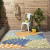 image:imageNourison Home Aloha Natural 3 x 5 Area Rug  Easy Clean Non Shedding Bed Room Living Room Dining Room Kitchen 3 x 5Multi Color
