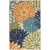image:imageNourison Home Aloha Natural 3 x 5 Area Rug  Easy Clean Non Shedding Bed Room Living Room Dining Room Kitchen 3 x 5Multi Color