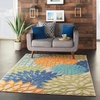 image:imageNourison Home Aloha Natural 3 x 5 Area Rug  Easy Clean Non Shedding Bed Room Living Room Dining Room Kitchen 3 x 5Multi Color