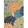 image:imageNourison Home Aloha Natural 3 x 5 Area Rug  Easy Clean Non Shedding Bed Room Living Room Dining Room Kitchen 3 x 5Multi Color