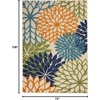 image:imageNourison Home Aloha Natural 3 x 5 Area Rug  Easy Clean Non Shedding Bed Room Living Room Dining Room Kitchen 3 x 5Multi Color