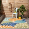 image:imageNourison Home Aloha Natural 3 x 5 Area Rug  Easy Clean Non Shedding Bed Room Living Room Dining Room Kitchen 3 x 5Multi Color