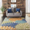 image:imageNourison Home Aloha Natural 3 x 5 Area Rug  Easy Clean Non Shedding Bed Room Living Room Dining Room Kitchen 3 x 5Multi Color