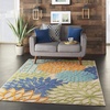 image:imageNourison Home Aloha Natural 3 x 5 Area Rug  Easy Clean Non Shedding Bed Room Living Room Dining Room Kitchen 3 x 5Multi Color
