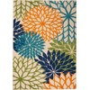 image:imageNourison Home Aloha Natural 3 x 5 Area Rug  Easy Clean Non Shedding Bed Room Living Room Dining Room Kitchen 3 x 5Multi Color