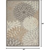 image:imageNourison Home Aloha Natural 3 x 5 Area Rug  Easy Clean Non Shedding Bed Room Living Room Dining Room Kitchen 3 x 5Natural