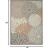 image:imageNourison Home Aloha Natural 3 x 5 Area Rug  Easy Clean Non Shedding Bed Room Living Room Dining Room Kitchen 3 x 5Natural