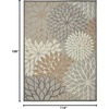 image:imageNourison Home Aloha Natural 3 x 5 Area Rug  Easy Clean Non Shedding Bed Room Living Room Dining Room Kitchen 3 x 5Natural