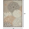 image:imageNourison Home Aloha Natural 3 x 5 Area Rug  Easy Clean Non Shedding Bed Room Living Room Dining Room Kitchen 3 x 5Natural