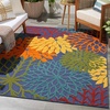 image:imageNourison Home Aloha Natural 3 x 5 Area Rug  Easy Clean Non Shedding Bed Room Living Room Dining Room Kitchen 3 x 5Navy Multicolor