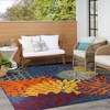 image:imageNourison Home Aloha Natural 3 x 5 Area Rug  Easy Clean Non Shedding Bed Room Living Room Dining Room Kitchen 3 x 5Navy Multicolor