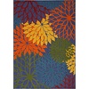 image:imageNourison Home Aloha Natural 3 x 5 Area Rug  Easy Clean Non Shedding Bed Room Living Room Dining Room Kitchen 3 x 5Navy Multicolor