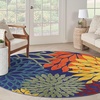 image:imageNourison Home Aloha Natural 3 x 5 Area Rug  Easy Clean Non Shedding Bed Room Living Room Dining Room Kitchen 3 x 5Navy Multicolor