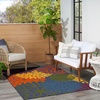 image:imageNourison Home Aloha Natural 3 x 5 Area Rug  Easy Clean Non Shedding Bed Room Living Room Dining Room Kitchen 3 x 5Navy Multicolor