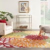 image:imageNourison Home Aloha Natural 3 x 5 Area Rug  Easy Clean Non Shedding Bed Room Living Room Dining Room Kitchen 3 x 5Red Multicolor