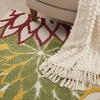 image:imageNourison Home Aloha Natural 3 x 5 Area Rug  Easy Clean Non Shedding Bed Room Living Room Dining Room Kitchen 3 x 5Red Multicolor