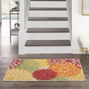 image:imageNourison Home Aloha Natural 3 x 5 Area Rug  Easy Clean Non Shedding Bed Room Living Room Dining Room Kitchen 3 x 5Red Multicolor