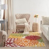 image:imageNourison Home Aloha Natural 3 x 5 Area Rug  Easy Clean Non Shedding Bed Room Living Room Dining Room Kitchen 3 x 5Red Multicolor
