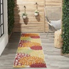 image:imageNourison Home Aloha Natural 3 x 5 Area Rug  Easy Clean Non Shedding Bed Room Living Room Dining Room Kitchen 3 x 5Red Multicolor