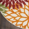 image:imageNourison Home Aloha Natural 3 x 5 Area Rug  Easy Clean Non Shedding Bed Room Living Room Dining Room Kitchen 3 x 5Red Multicolor