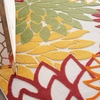 image:imageNourison Home Aloha Natural 3 x 5 Area Rug  Easy Clean Non Shedding Bed Room Living Room Dining Room Kitchen 3 x 5Red Multicolor