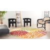 image:imageNourison Home Aloha Natural 3 x 5 Area Rug  Easy Clean Non Shedding Bed Room Living Room Dining Room Kitchen 3 x 5Red Multicolor