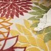 image:imageNourison Home Aloha Natural 3 x 5 Area Rug  Easy Clean Non Shedding Bed Room Living Room Dining Room Kitchen 3 x 5Red Multicolor