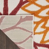 image:imageNourison Home Aloha Natural 3 x 5 Area Rug  Easy Clean Non Shedding Bed Room Living Room Dining Room Kitchen 3 x 5Red Multicolor