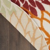 image:imageNourison Home Aloha Natural 3 x 5 Area Rug  Easy Clean Non Shedding Bed Room Living Room Dining Room Kitchen 3 x 5Red Multicolor
