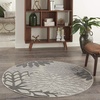 image:imageNourison Home Aloha Natural 3 x 5 Area Rug  Easy Clean Non Shedding Bed Room Living Room Dining Room Kitchen 3 x 5Silver Grey