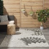 image:imageNourison Home Aloha Natural 3 x 5 Area Rug  Easy Clean Non Shedding Bed Room Living Room Dining Room Kitchen 3 x 5Silver Grey
