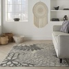 image:imageNourison Home Aloha Natural 3 x 5 Area Rug  Easy Clean Non Shedding Bed Room Living Room Dining Room Kitchen 3 x 5Silver Grey