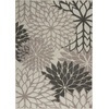 image:imageNourison Home Aloha Natural 3 x 5 Area Rug  Easy Clean Non Shedding Bed Room Living Room Dining Room Kitchen 3 x 5Silver Grey