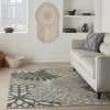 image:imageNourison Home Aloha Natural 3 x 5 Area Rug  Easy Clean Non Shedding Bed Room Living Room Dining Room Kitchen 3 x 5Silver Grey
