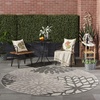 image:imageNourison Home Aloha Natural 3 x 5 Area Rug  Easy Clean Non Shedding Bed Room Living Room Dining Room Kitchen 3 x 5Silver Grey