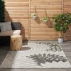 image:imageNourison Home Aloha Natural 3 x 5 Area Rug  Easy Clean Non Shedding Bed Room Living Room Dining Room Kitchen 3 x 5Silver Grey