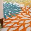image:imageNourison Home Aloha Natural 3 x 5 Area Rug  Easy Clean Non Shedding Bed Room Living Room Dining Room Kitchen 3 x 5Turquoise Multicolor