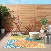 image:imageNourison Home Aloha Natural 3 x 5 Area Rug  Easy Clean Non Shedding Bed Room Living Room Dining Room Kitchen 3 x 5Turquoise Multicolor