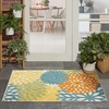 image:imageNourison Home Aloha Natural 3 x 5 Area Rug  Easy Clean Non Shedding Bed Room Living Room Dining Room Kitchen 3 x 5Turquoise Multicolor