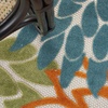 image:imageNourison Home Aloha Natural 3 x 5 Area Rug  Easy Clean Non Shedding Bed Room Living Room Dining Room Kitchen 3 x 5Turquoise Multicolor