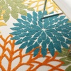 image:imageNourison Home Aloha Natural 3 x 5 Area Rug  Easy Clean Non Shedding Bed Room Living Room Dining Room Kitchen 3 x 5Turquoise Multicolor