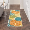 image:imageNourison Home Aloha Natural 3 x 5 Area Rug  Easy Clean Non Shedding Bed Room Living Room Dining Room Kitchen 3 x 5Turquoise Multicolor