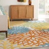 image:imageNourison Home Aloha Natural 3 x 5 Area Rug  Easy Clean Non Shedding Bed Room Living Room Dining Room Kitchen 3 x 5Turquoise Multicolor