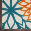 image:imageNourison Home Aloha Natural 3 x 5 Area Rug  Easy Clean Non Shedding Bed Room Living Room Dining Room Kitchen 3 x 5Turquoise Multicolor