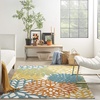 image:imageNourison Home Aloha Natural 3 x 5 Area Rug  Easy Clean Non Shedding Bed Room Living Room Dining Room Kitchen 3 x 5Turquoise Multicolor