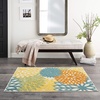 image:imageNourison Home Aloha Natural 3 x 5 Area Rug  Easy Clean Non Shedding Bed Room Living Room Dining Room Kitchen 3 x 5Turquoise Multicolor
