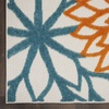 image:imageNourison Home Aloha Natural 3 x 5 Area Rug  Easy Clean Non Shedding Bed Room Living Room Dining Room Kitchen 3 x 5Turquoise Multicolor