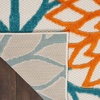 image:imageNourison Home Aloha Natural 3 x 5 Area Rug  Easy Clean Non Shedding Bed Room Living Room Dining Room Kitchen 3 x 5Turquoise Multicolor