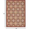 image:imageNourison Home Aloha Navy 36 x 56 Area Rug  Easy Clean Non Shedding Bed Room Living Room Dining Room Kitchen 4 x 6Red